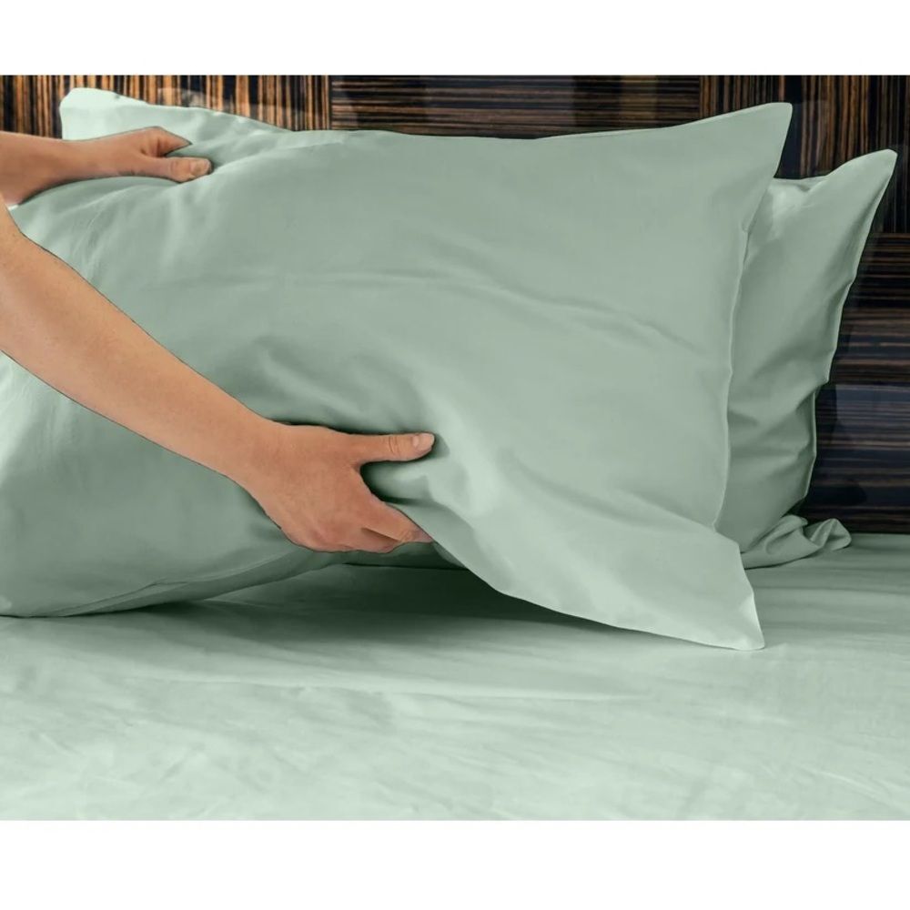 DTY Bedding OEKO-TEX Certified Bamboo 2 Piece Pillowcase in Seaglass Green NWT